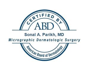 Sonal A Parikh, MD, ABD Certification for Mohs Surgery